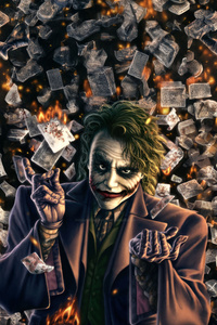 Joker Rising (1080x2400) Resolution Wallpaper