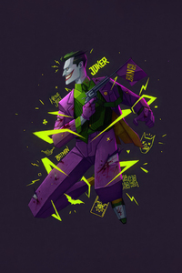 Joker Sinister Grin (1280x2120) Resolution Wallpaper