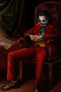 1440x2560 Joker Sitting On Chair 5k