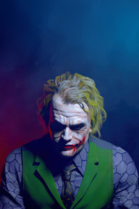 Joker Smile Carved In Fire (1125x2436) Resolution Wallpaper