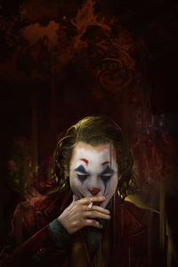 Joker Smoker 4k (1080x2280) Resolution Wallpaper