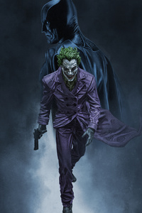 Joker Walking Batman