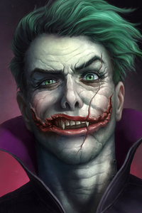 Joker Weird (240x400) Resolution Wallpaper