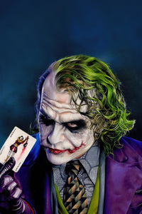Joker Wild The Ace Of Chaos (640x1136) Resolution Wallpaper