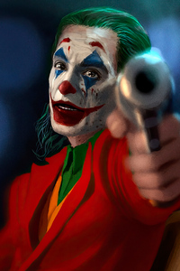 Joker With Gun 4k