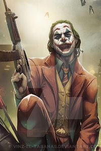 Joker With Gun Art4k