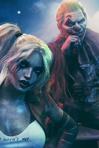 Joker With Harley Quinn And Batman
