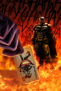 Joker With His Card Batman Art