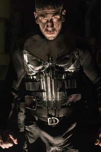 Jon Bernthal As Punisher (720x1280) Resolution Wallpaper