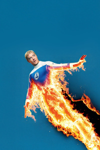 Joseph Quinn As Johnny Storm In The Fantastic Four First Steps (750x1334) Resolution Wallpaper