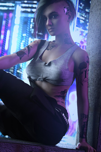 Judy Alvarez From Cyberpunk 2077 Game 4k