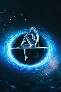 Julia Garner As Silver Surfer In The Fantastic Four First Steps (1080x2280) Resolution Wallpaper