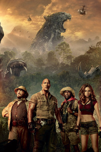 Jumanji Welcome To The Jungle Movie (1125x2436) Resolution Wallpaper