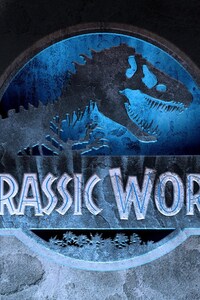 Jurassic World Logo (1080x2160) Resolution Wallpaper