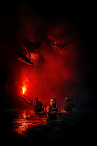 Jurassic World Rebirth Dolby Poster (320x568) Resolution Wallpaper