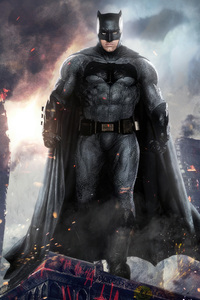 Justice Batfleck (640x1136) Resolution Wallpaper