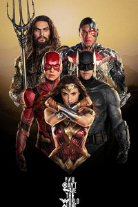 Justice League Character Poster 4k