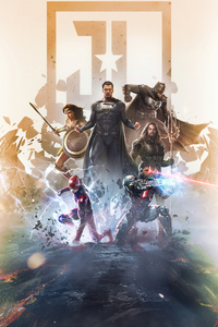Justice League Unite Again 5k (320x480) Resolution Wallpaper