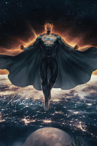 Justice League Zack Superman Black Suit 4k