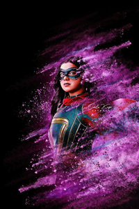 Kamala Khan In The Marvels (1280x2120) Resolution Wallpaper