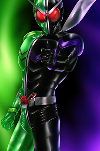 Kamen Rider W Character (640x960) Resolution Wallpaper