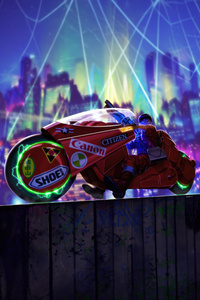 Kaneda Akira Rider 4k (1080x2280) Resolution Wallpaper
