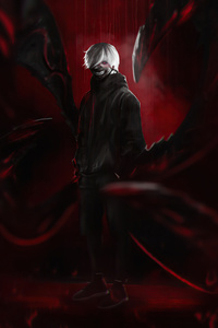 Kaneki Ken Tokyo Ghoul 4k (1440x2560) Resolution Wallpaper