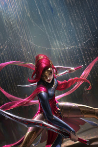 Katarina League Of Legends 8k (1280x2120) Resolution Wallpaper