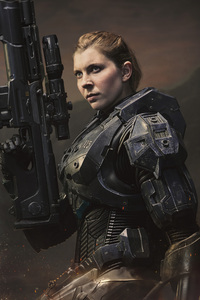Kate Kennedy As Kai 125 In Halo (720x1280) Resolution Wallpaper
