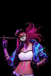Kda Akali 2025 (480x800) Resolution Wallpaper