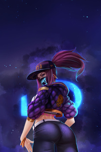 Kda Akali Rising (1080x2280) Resolution Wallpaper