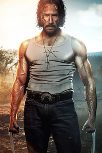240x320 Keanu Reeves As Wolverine