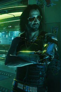 1080x2160 Keanu Reeves From Cyberpunk 2077