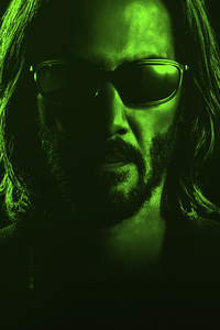 750x1334 Keanu Reeves The Matrix Resurrections 5k
