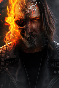 640x1136 Keanu Reves As Ghost Rider