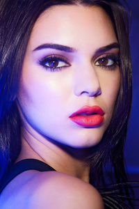 Kendall Jenner Neon Lights Photography 2019 4k