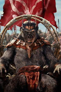 Kevin Durand In Kingdom Of The Planet Of The Apes (360x640) Resolution Wallpaper