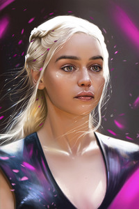 Khaleesi Fan Art 4k (1280x2120) Resolution Wallpaper
