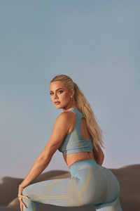 Khloe Kardashian X Fabletics Seamless Collaboration 2025 (720x1280) Resolution Wallpaper