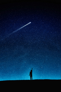 Kid Catching The Stars (540x960) Resolution Wallpaper