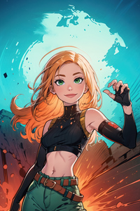 Kim Possible In Action (240x400) Resolution Wallpaper