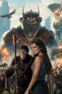 Kingdom Of The Planet Of The Apes 2024 Movie (1080x2160) Resolution Wallpaper