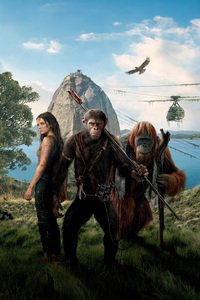 Kingdom Of The Planet Of The Apes International Poster (1080x2160) Resolution Wallpaper