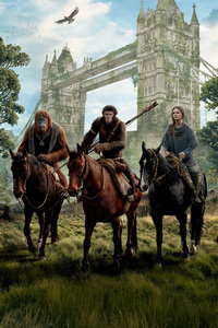 Kingdom Of The Planet Of The Apes Movie 2024 (1080x2280) Resolution Wallpaper