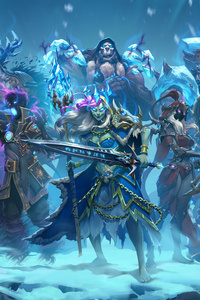 Knights Of The Frozen Throne 8k (1280x2120) Resolution Wallpaper