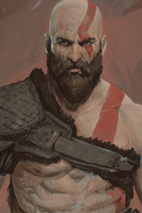 Kratos 5k Artwork (320x480) Resolution Wallpaper