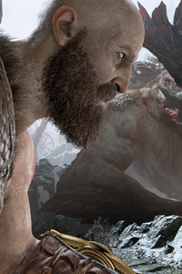 Kratos And Atreus God Of War 4 4k (1080x2160) Resolution Wallpaper