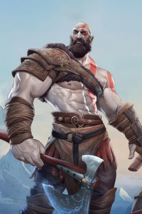 Kratos And Atreus God Of War 5k (1080x2160) Resolution Wallpaper