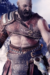 320x480 Kratos And Atreus God Of War