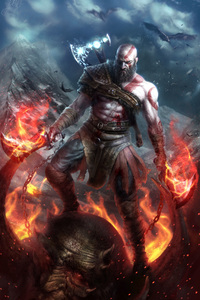 480x800 Kratos In God Of War